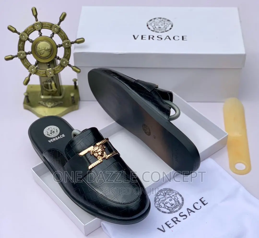 Versace Leather Half Shoe for Men