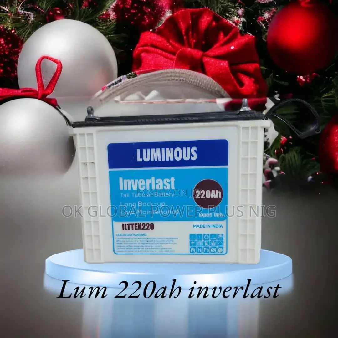 Luminous 220ah/12v Inverlast Tubular With 2 Yeaes Warranty