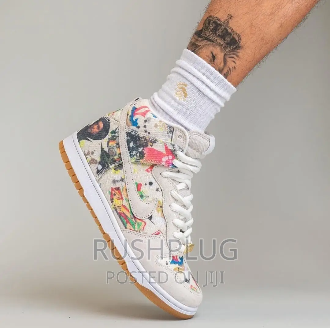 Supreme X Nike Sb Dunk High “Rammellezee” Sneakers