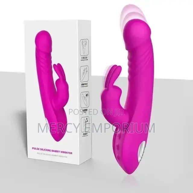 Thrusting Rabbit Clitoris G-Spot Vibrator Women Sex Toy