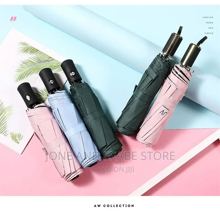 Mini Folding Automatic Umbrella Anti Uv Rain Sun Fashion