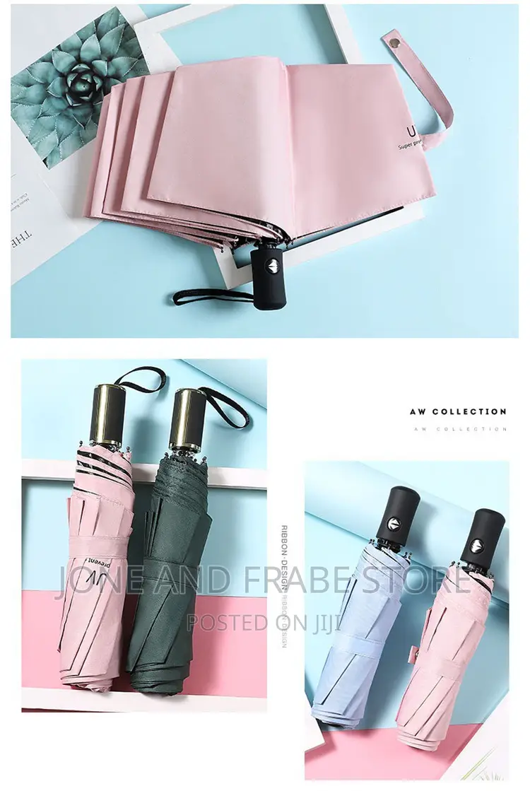 Mini Folding Automatic Umbrella Anti Uv Rain Sun Fashion