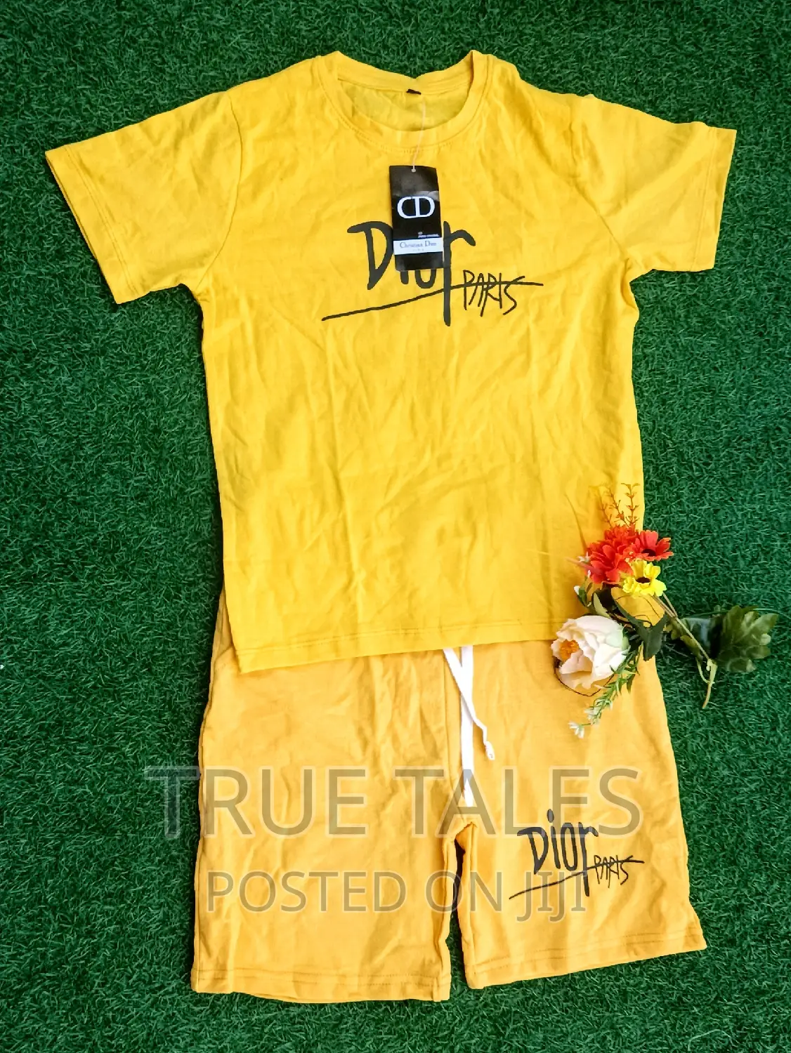 Unisex Dior Top And Shorts Set