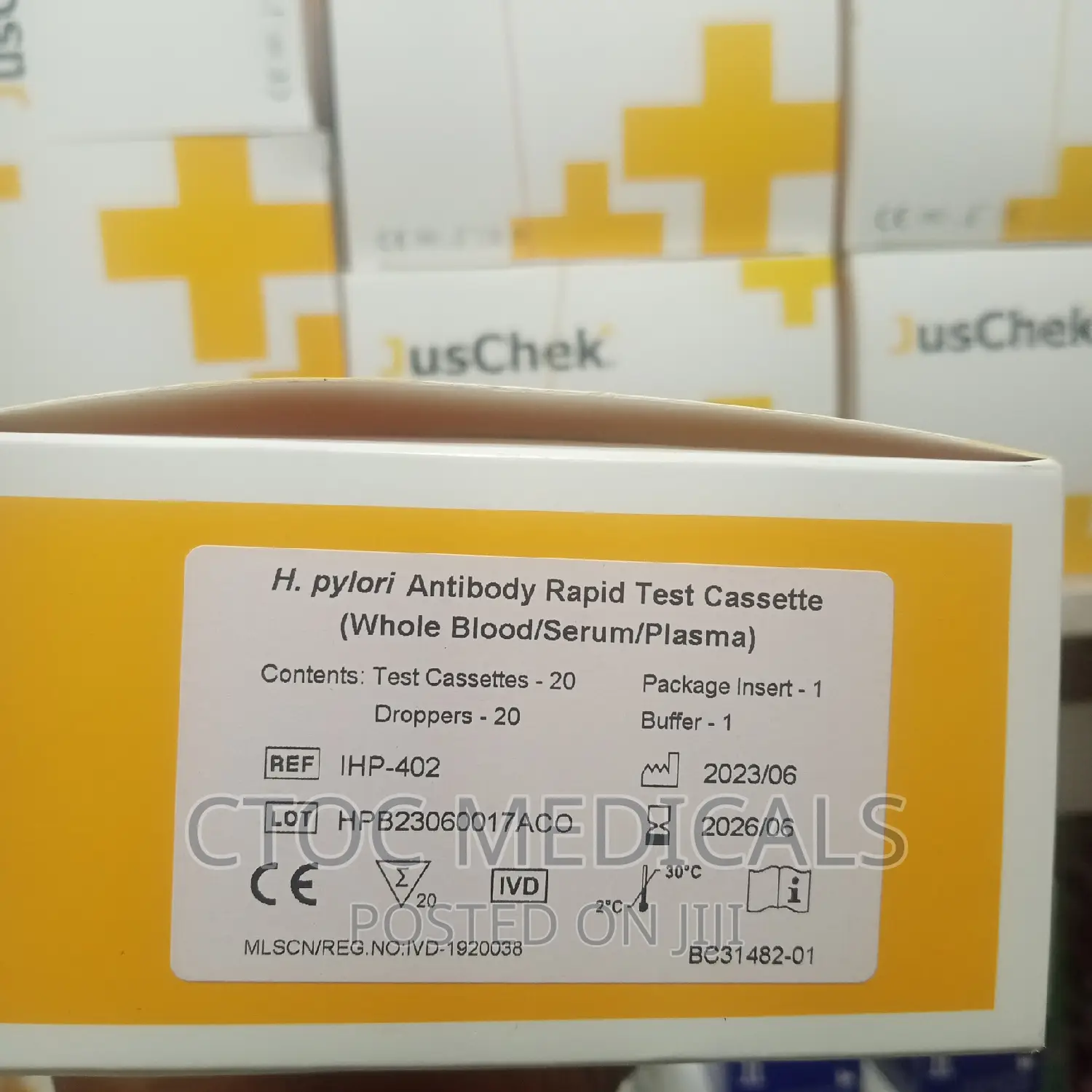 H-Pylori Antibody Rapid Test Kit Juschek