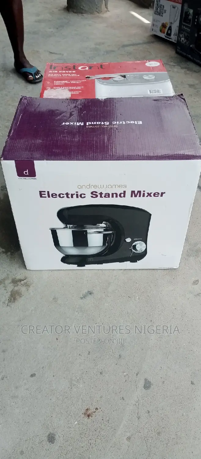 Mixer Andrew James Electric Stand,5.5lrts With Splash Guard.