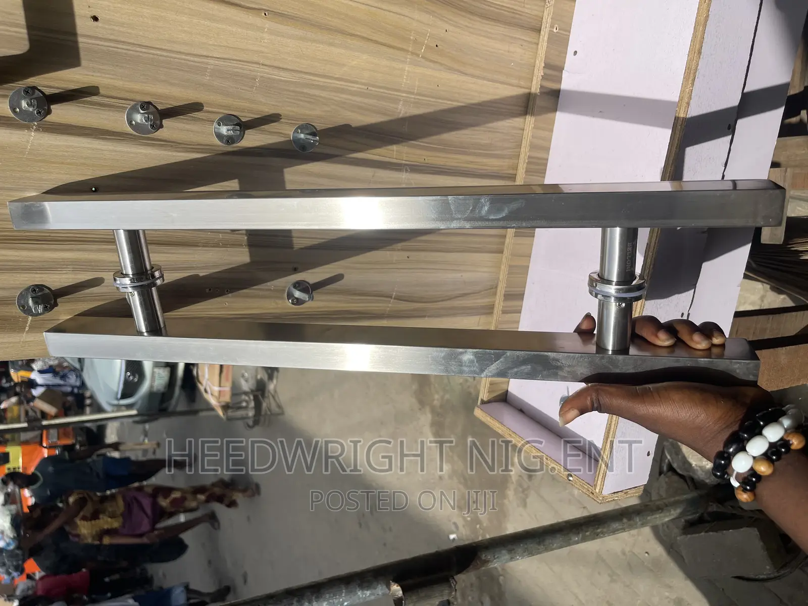 Silver Stainless Steel 2ft Pull Handle H-Shape