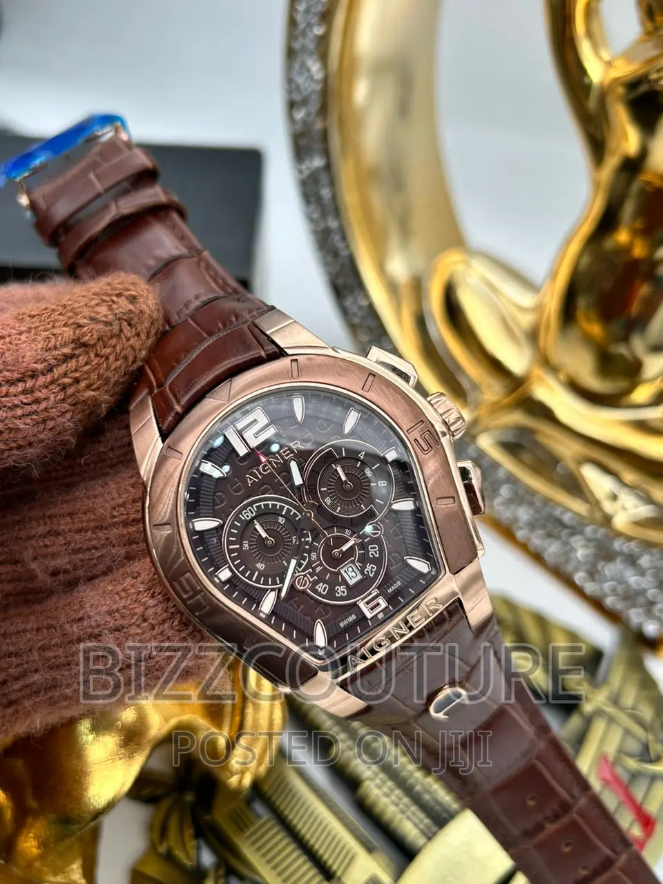Original AIGNER Leather Strap Available in Store