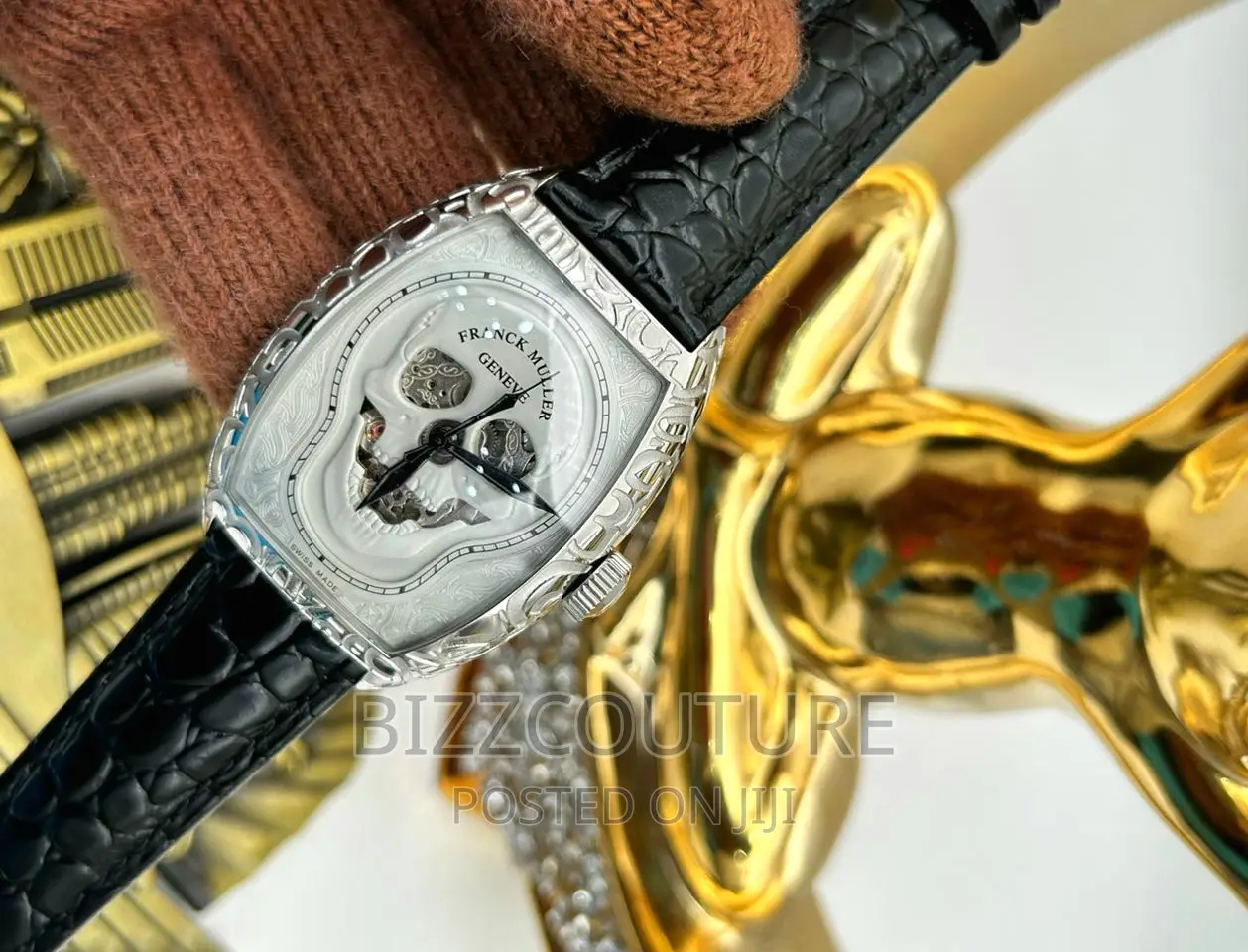 Original FRANCK MULLER Leather Strap Watch Available Instore