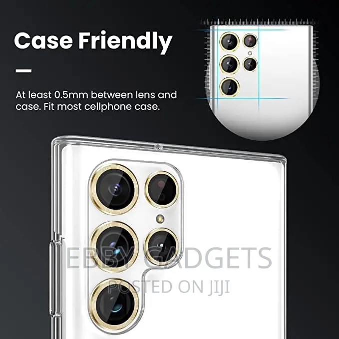 Galaxy S23 Ultra Rear Camera Lens Protector Gold