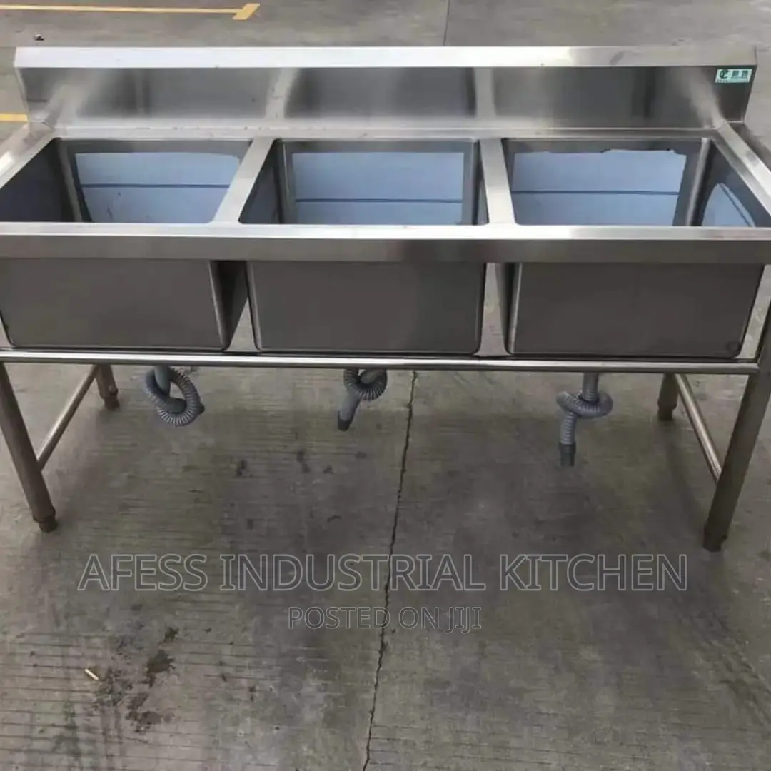 Industrial Triple Sink