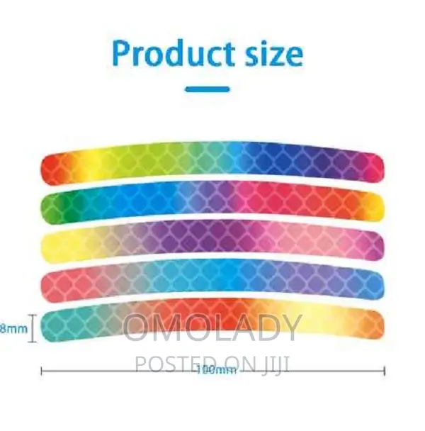 Multicoloured Tyre Wheel Sticker
