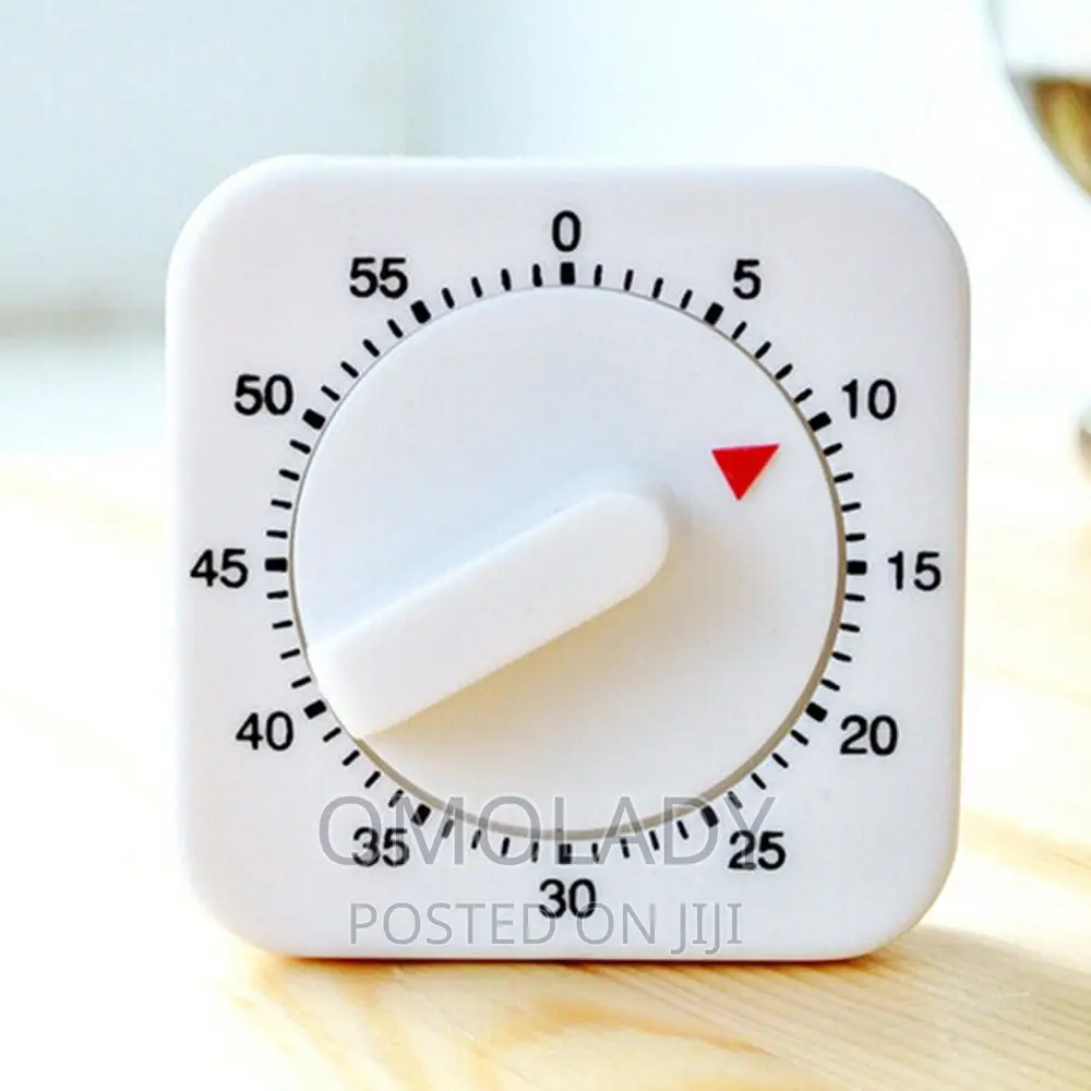 White Square 60-Minutes Mechanical Timer