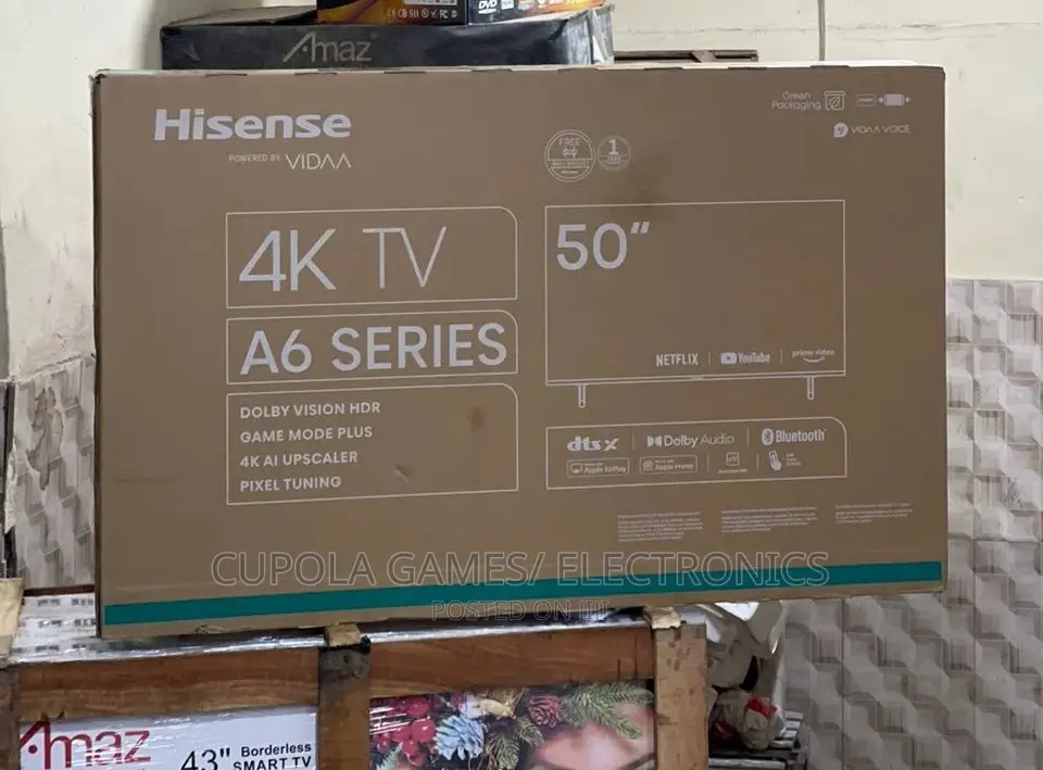 Hisense 50 Inches Smart , A6 Series.