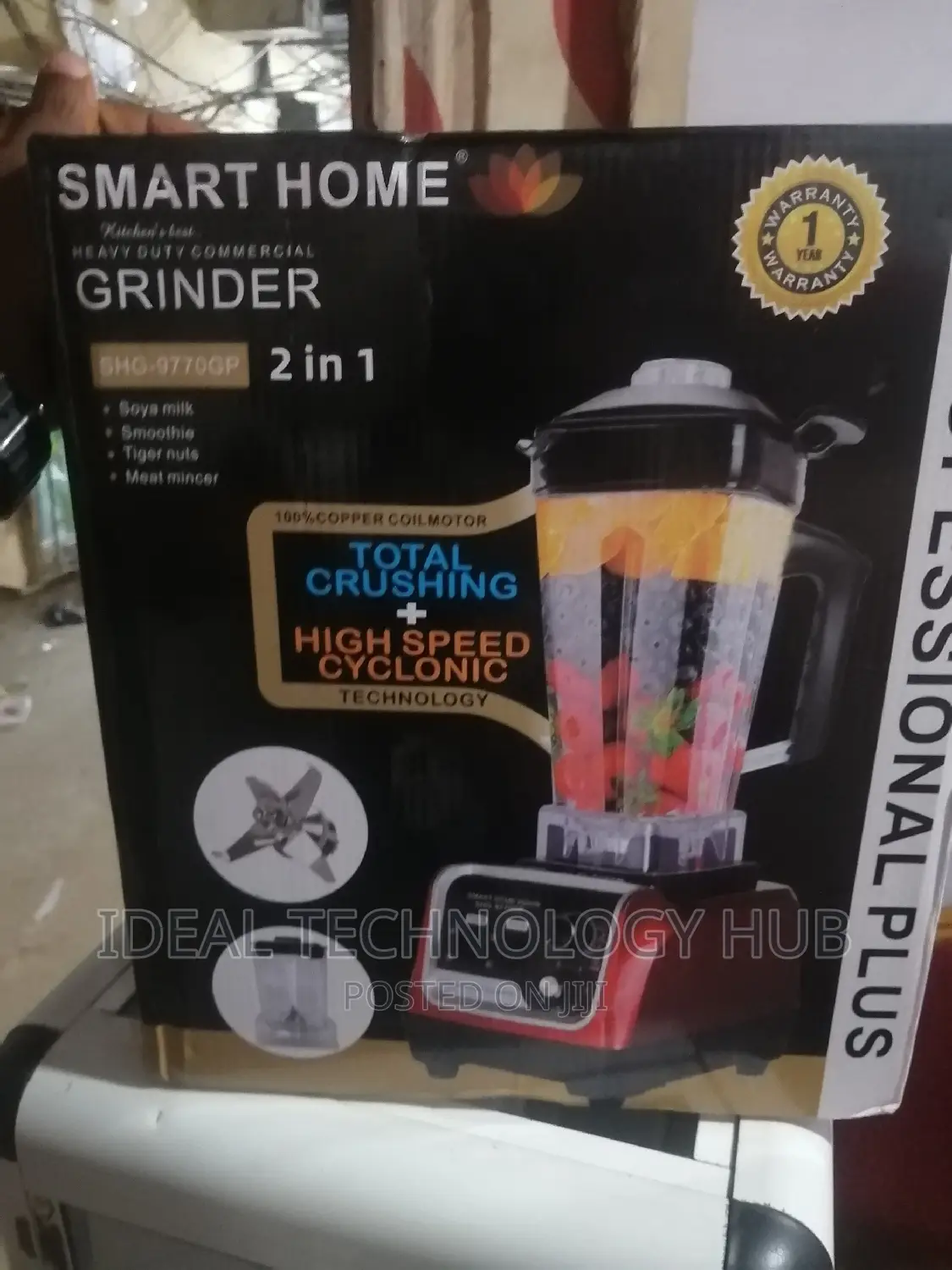 Smarthome 2 in 1 2500w Commercial Blender and Grinder