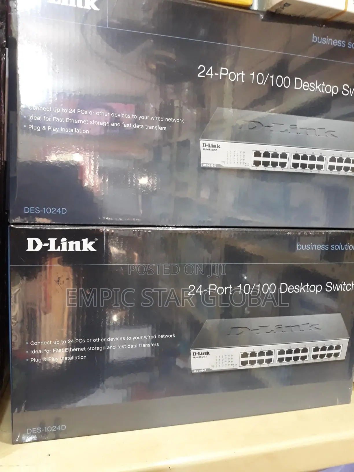D-Link 24port 10/100 Desktop Switch Des- 1024d/B
