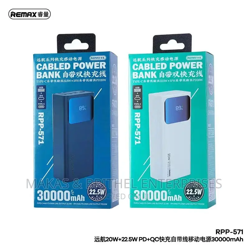 30000mah Fast Charging Remax Power Bank