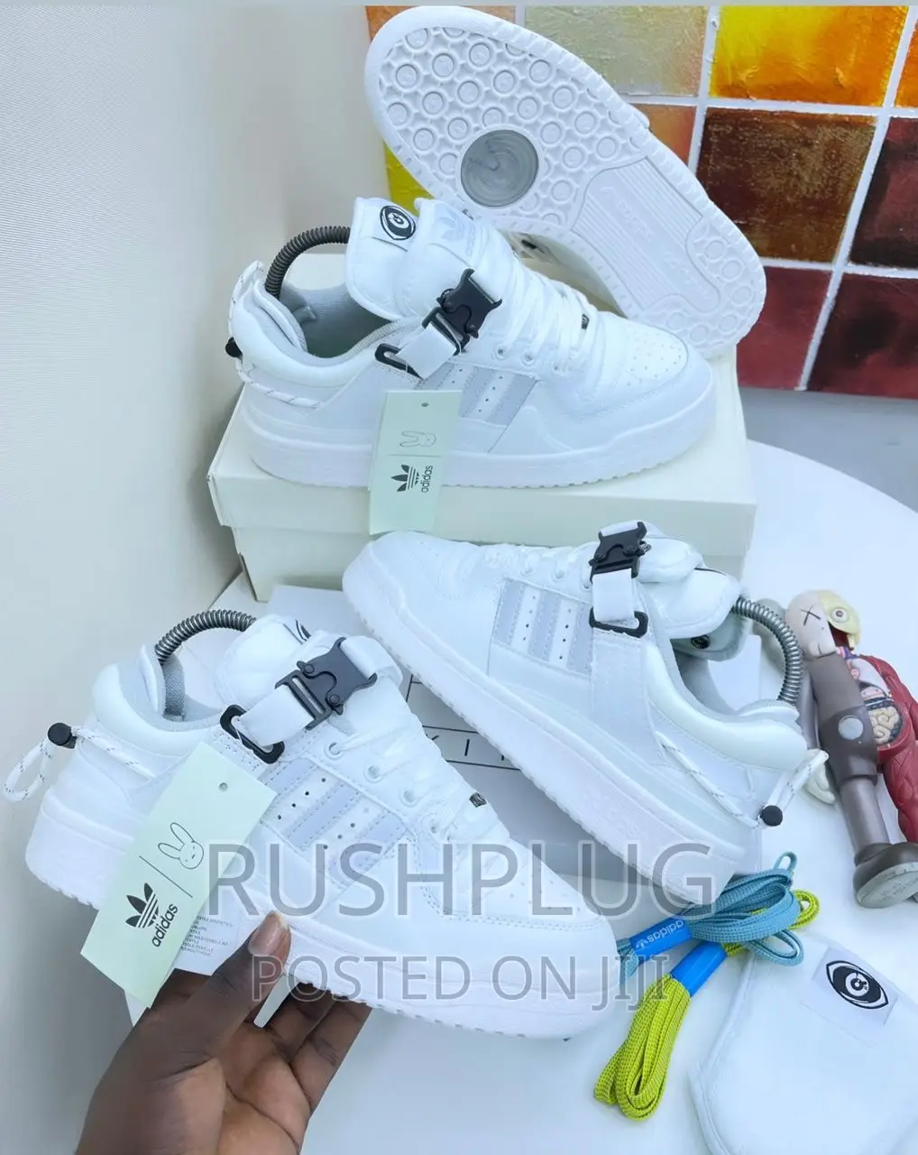 New Bad Bunny X Adidas Originals Forum Low Sneakers