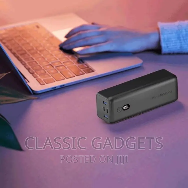 Powerology 30000mah 100W Onyx Laptop Charger Power Bank