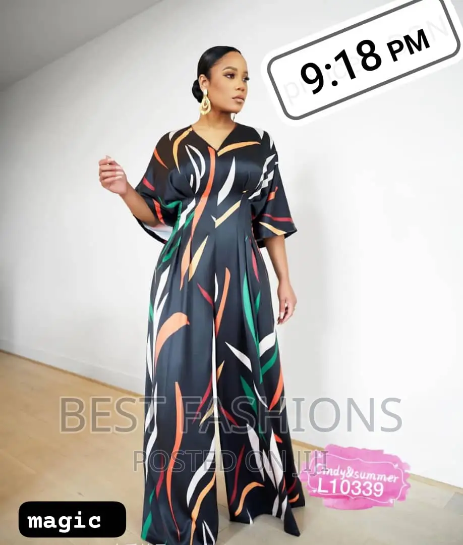 Cute Ladies Pattern Print Jumpsuit