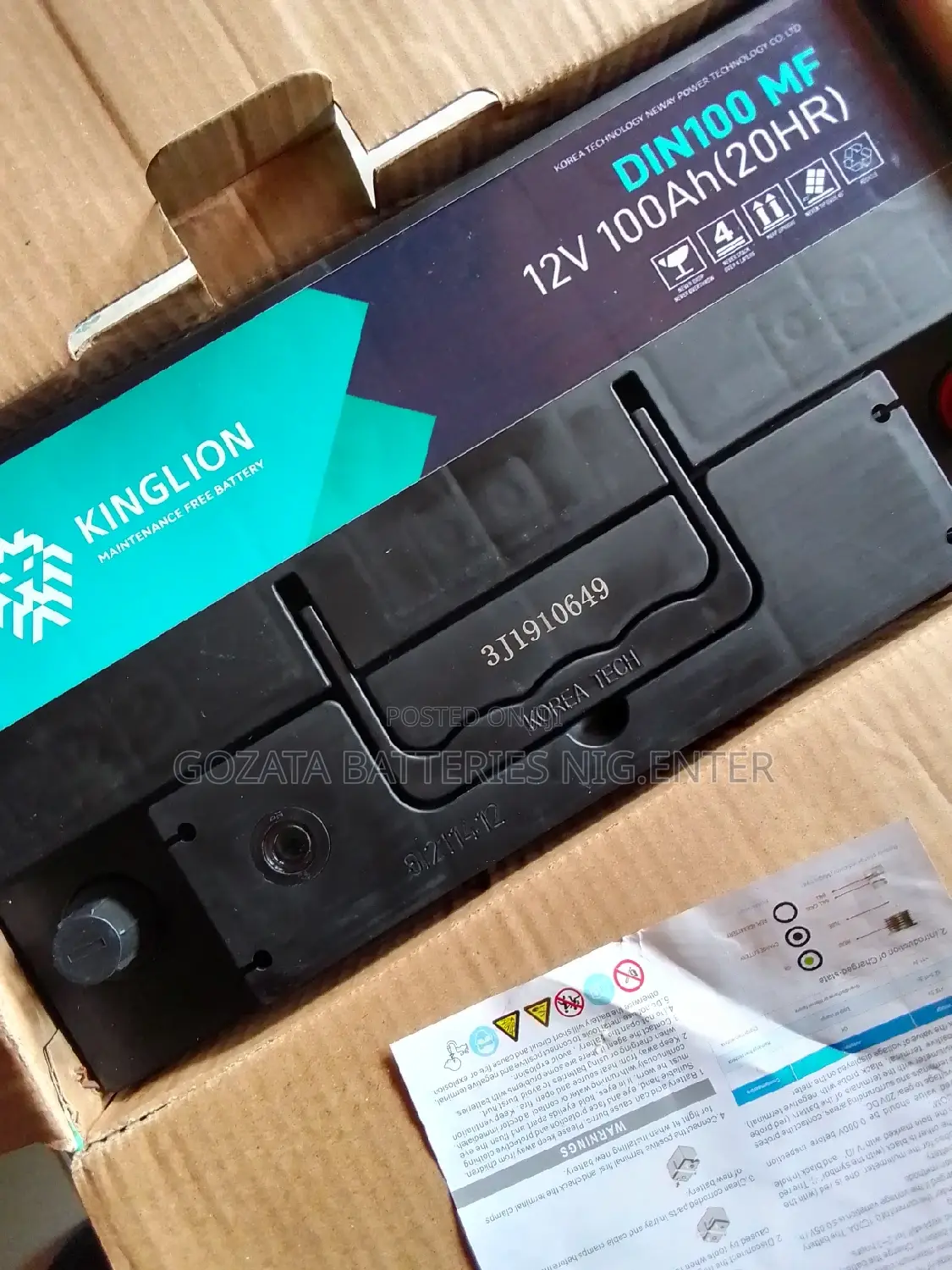 Car Battery 100ah