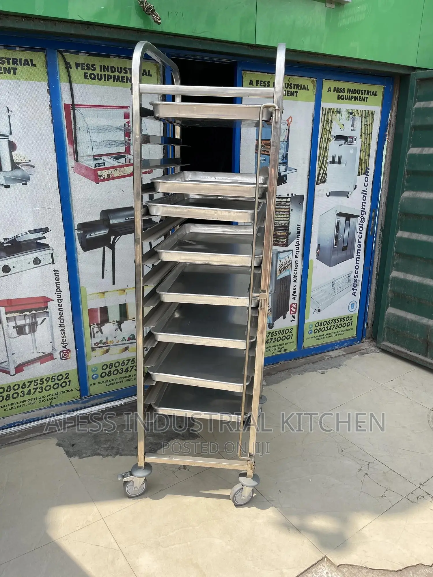 Stainless Steel Cooling Trolley