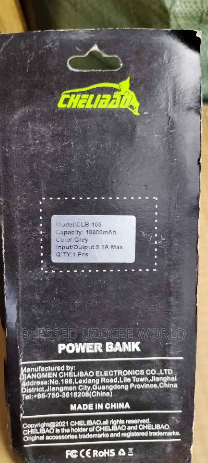 10000mah Chelibao Portable Digital Power Bank Model -CLB105
