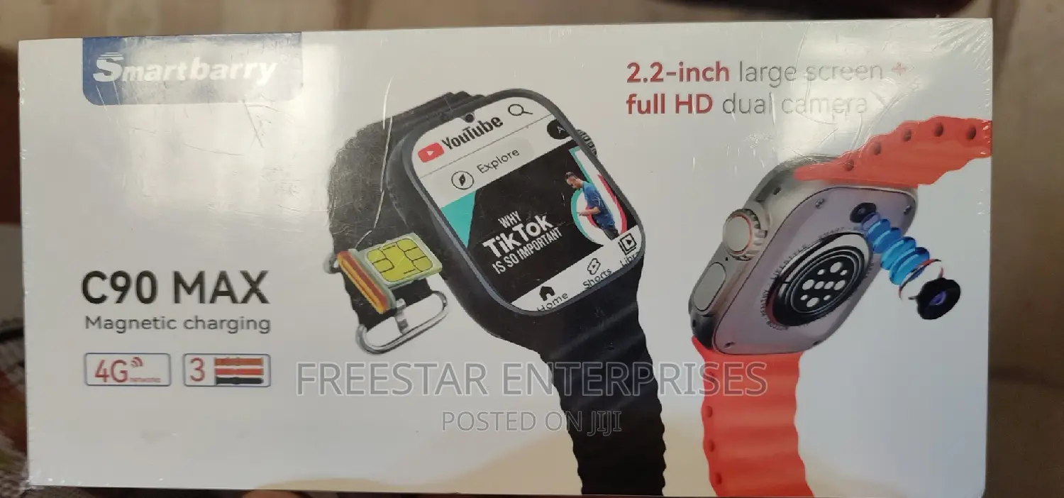 C90 Max Smart Watch. 64gb 4G SIM Card Android Smart Watch.