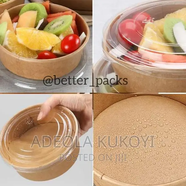 750ml Kraft Paper Bowl - A Pack of 600pcs