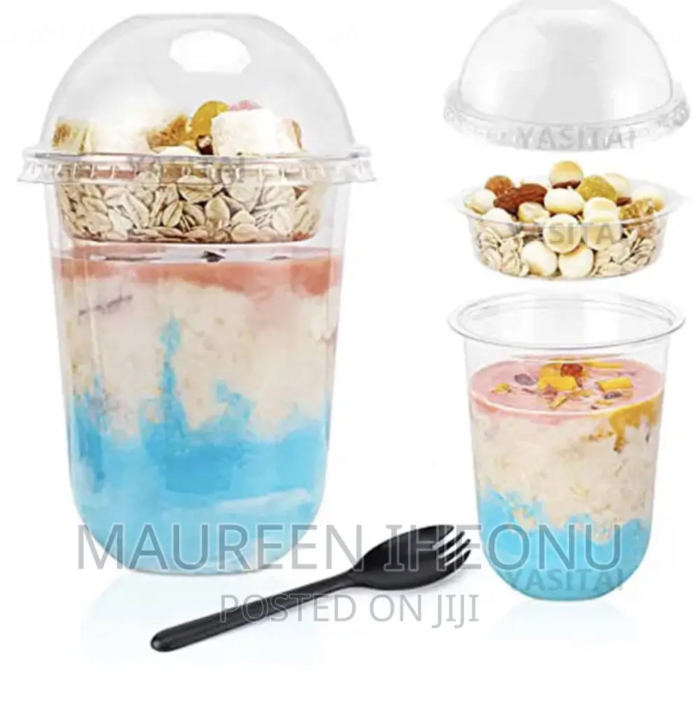 Parfait Cups With Lids (16oz)-a Pack of 50pcs