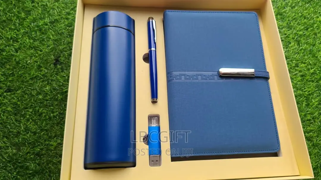 4 in 1 Set of Notepad, Flask, Flash and Pen (Wholesales Only