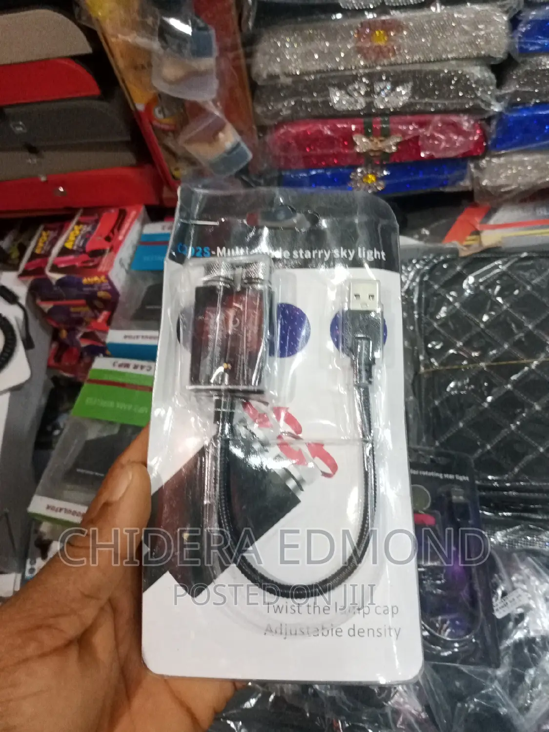 Car Multi Color Fancy Light With Telephone Holder