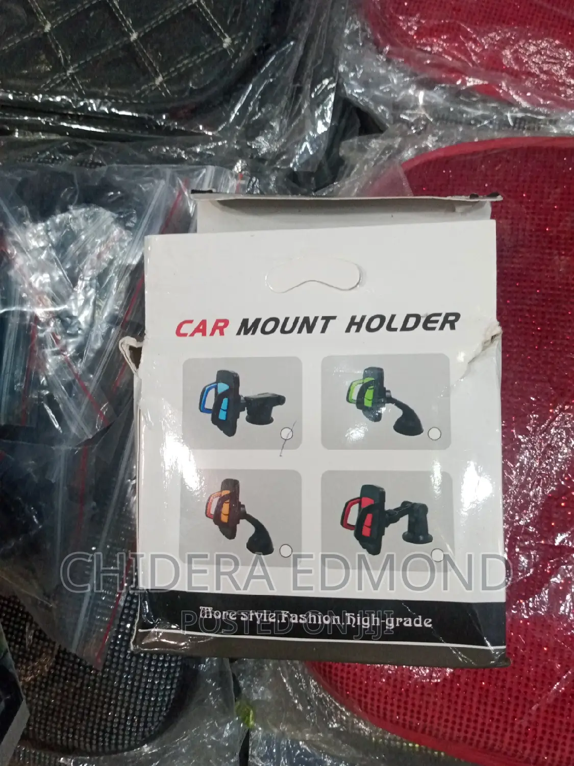 Car Multi Color Fancy Light With Telephone Holder