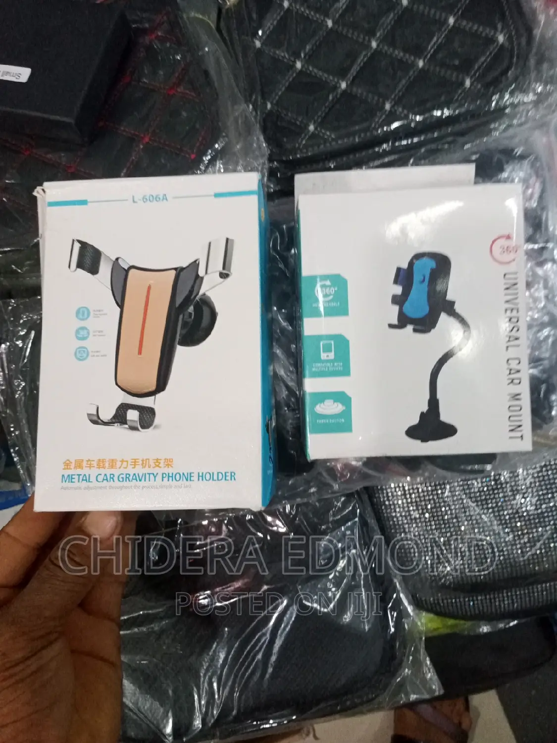 Car Multi Color Fancy Light With Telephone Holder