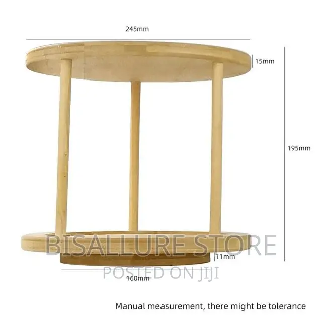 Lazy Susal Rotating Bamboo Spice Rack