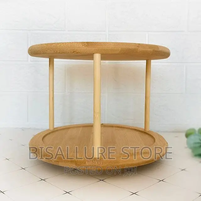 Lazy Susal Rotating Bamboo Spice Rack