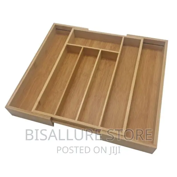 Bamboo Extendable Cutlery Organizer
