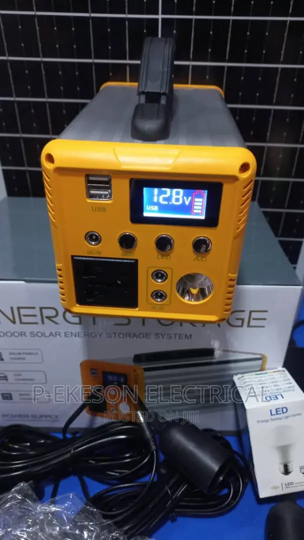 P E Energy 300w Solar Generator – 24ah Lithium Battery + 50w Panel