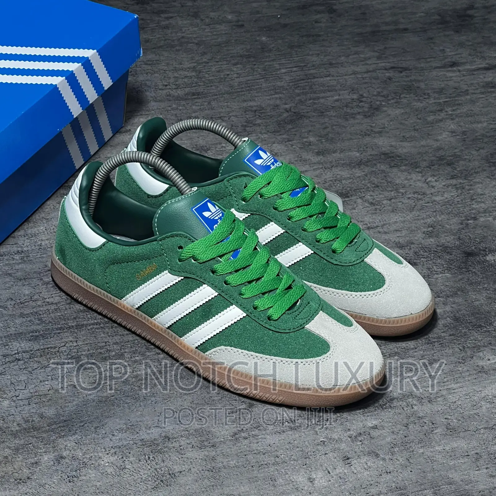 ORIGINAL Adidas Originals Samba Green MEN WOMEN SNEAKERS