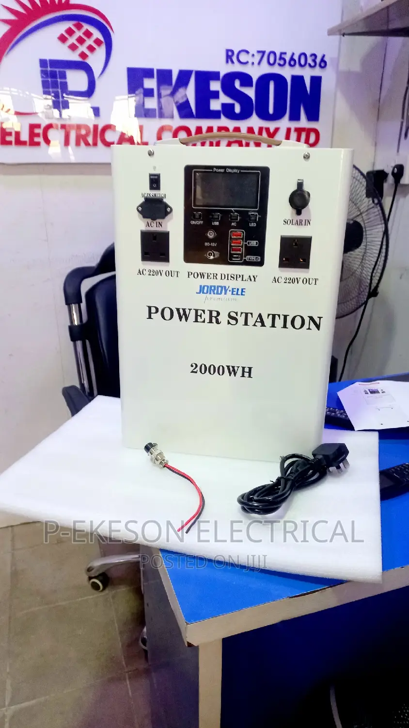 2000wh Wall Mounted Jordy Ele Lifepo4 Lithium Power Station