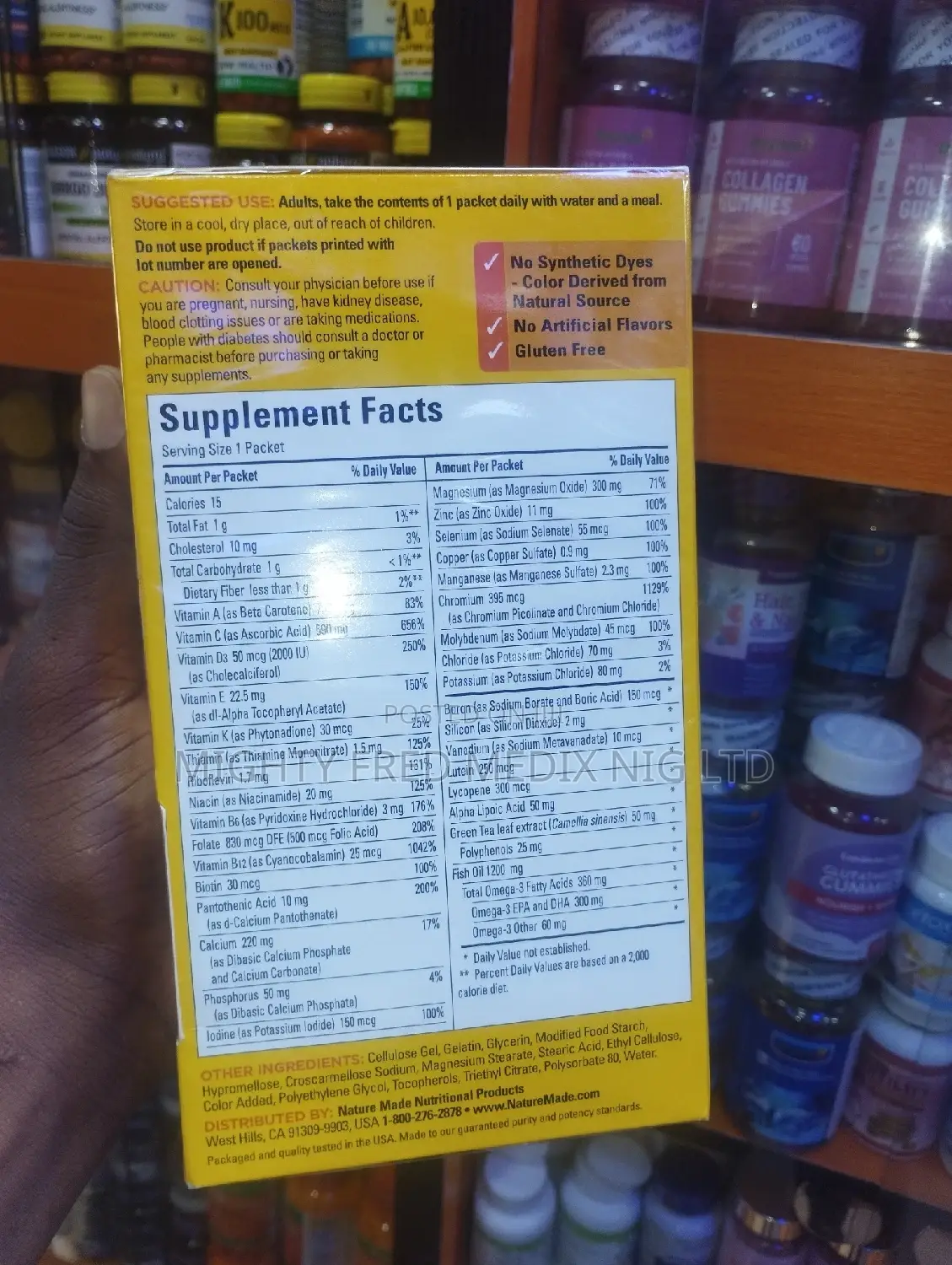 Nature Made Daily Diabe. Tes Health Pack X 60