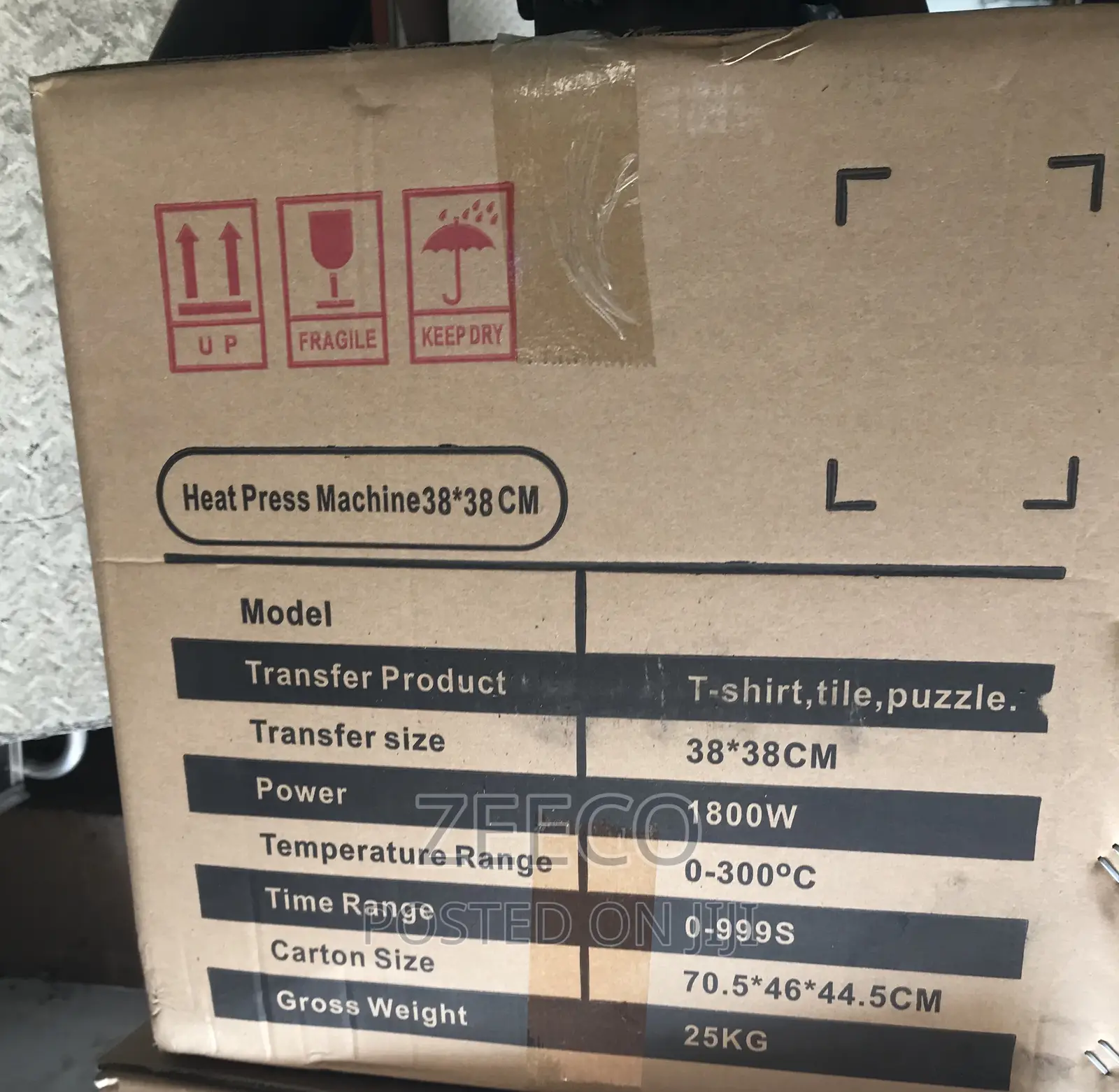 Heat Press Machine 38/38cm 1800w