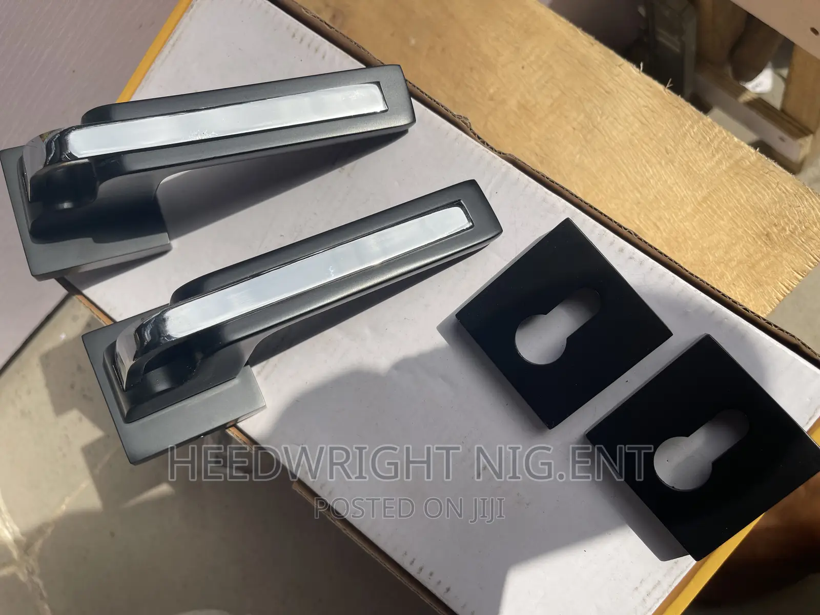 Matt Black Heavy Duty Security Door Complete Lock