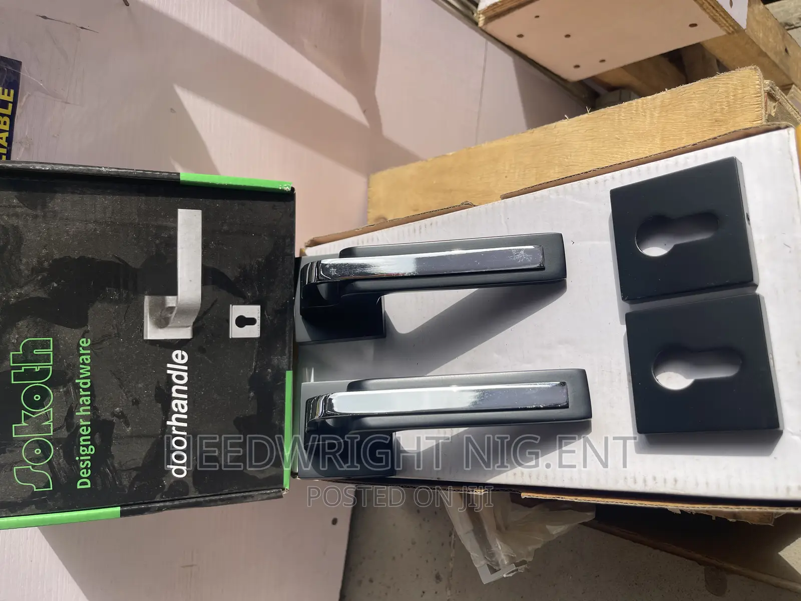 Matt Black Heavy Duty Security Door Complete Lock