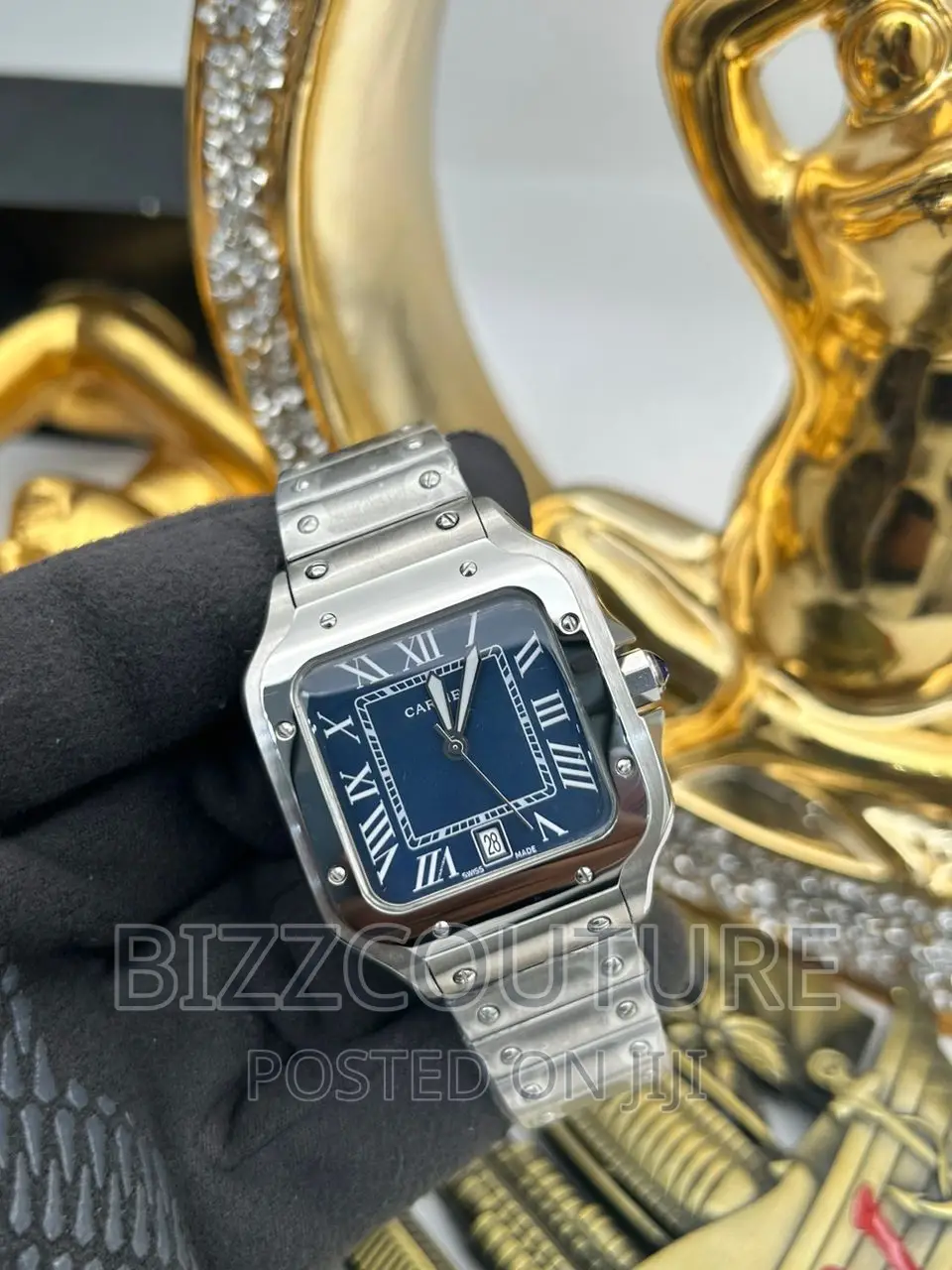 Original CARTIER Silver Steel Chain Watch Available in Store