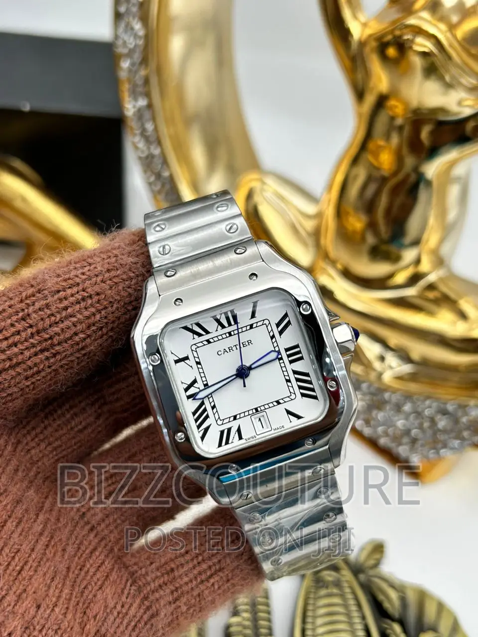 Original CARTIER Silver Steel Chain Watch Available in Store
