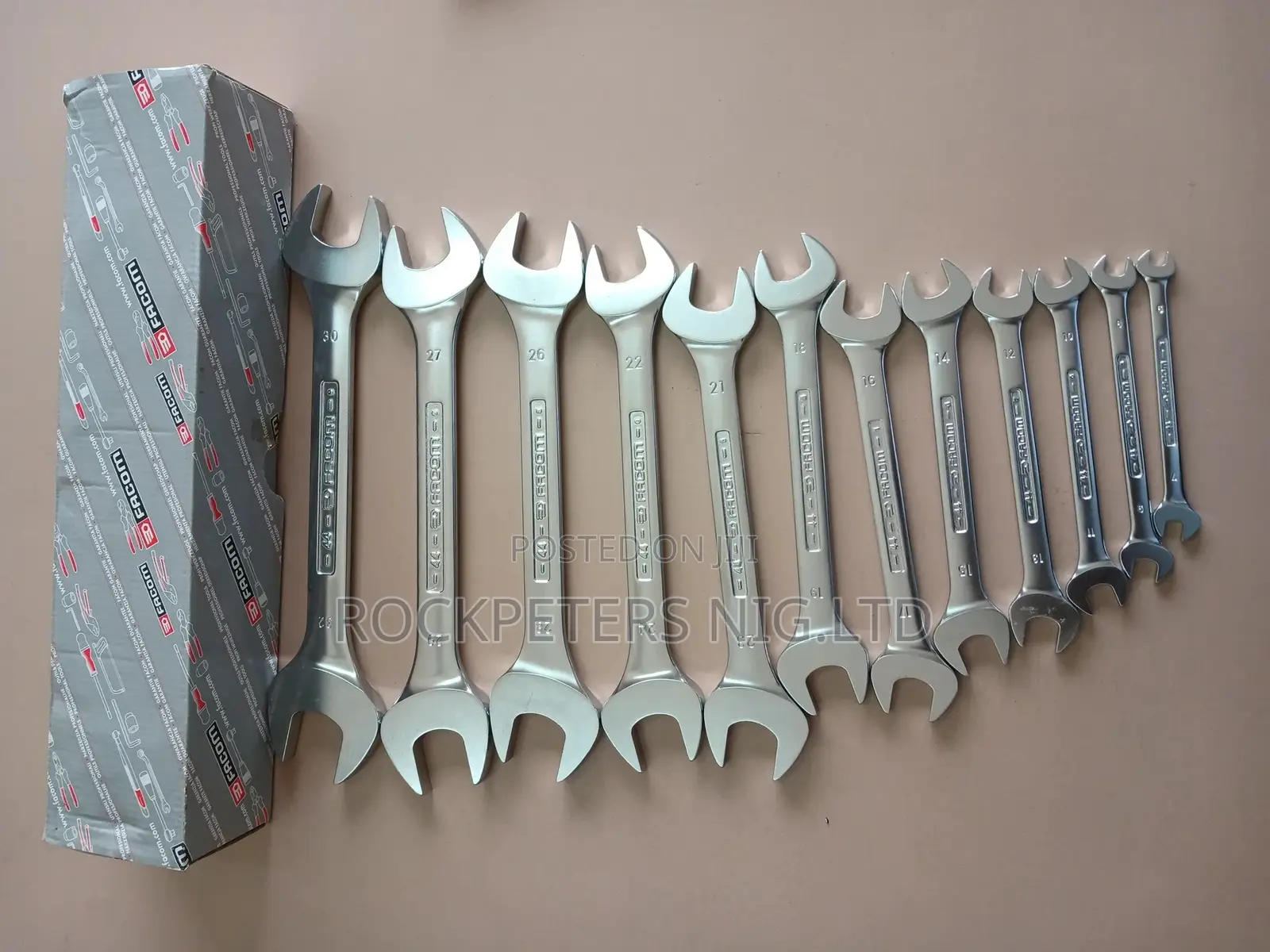 FACOM 44.JE12 Metric Open End Spanner Set 6-32mm