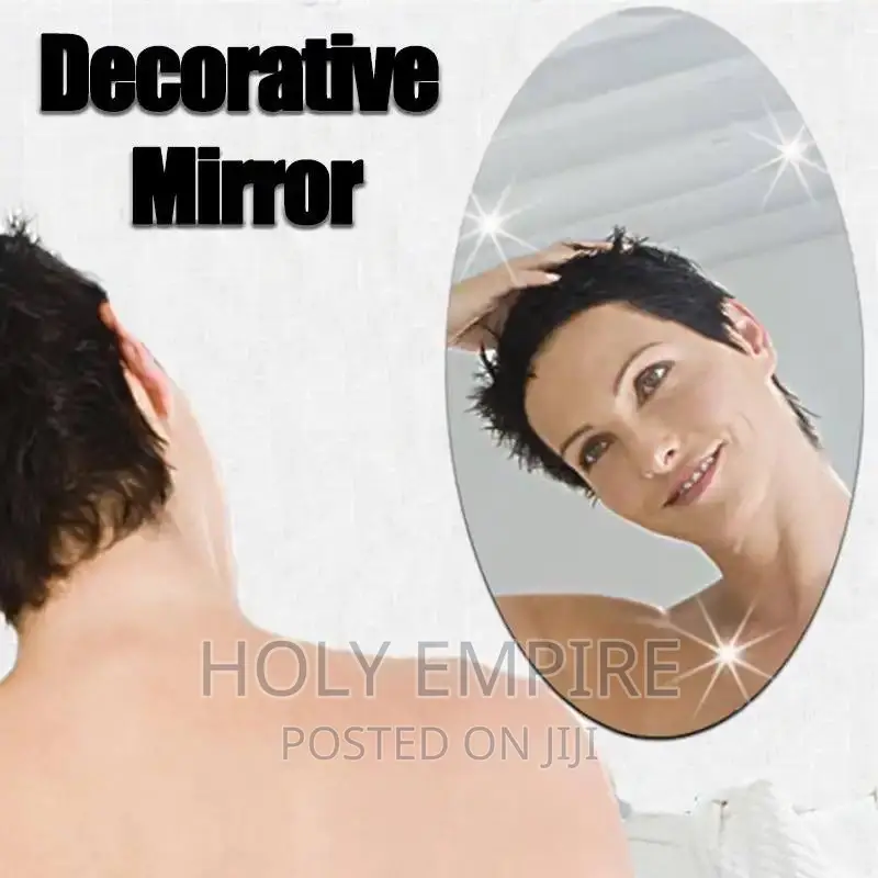 Wall Stickers Mirror Acrylic Mirror Reflective Surface Oval