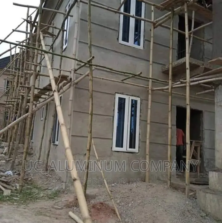 White Casement Window With Burglary Only