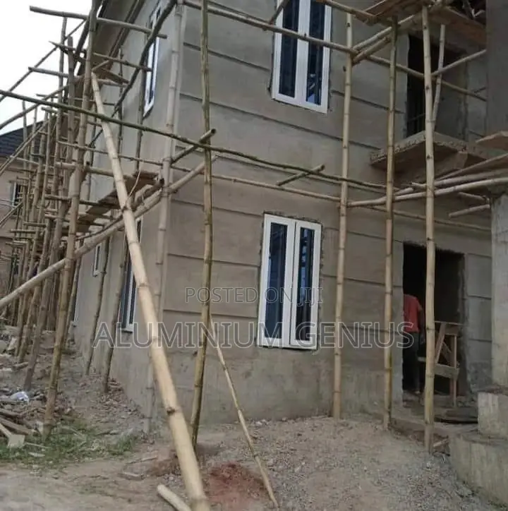 White Casement Window With Burglary Only