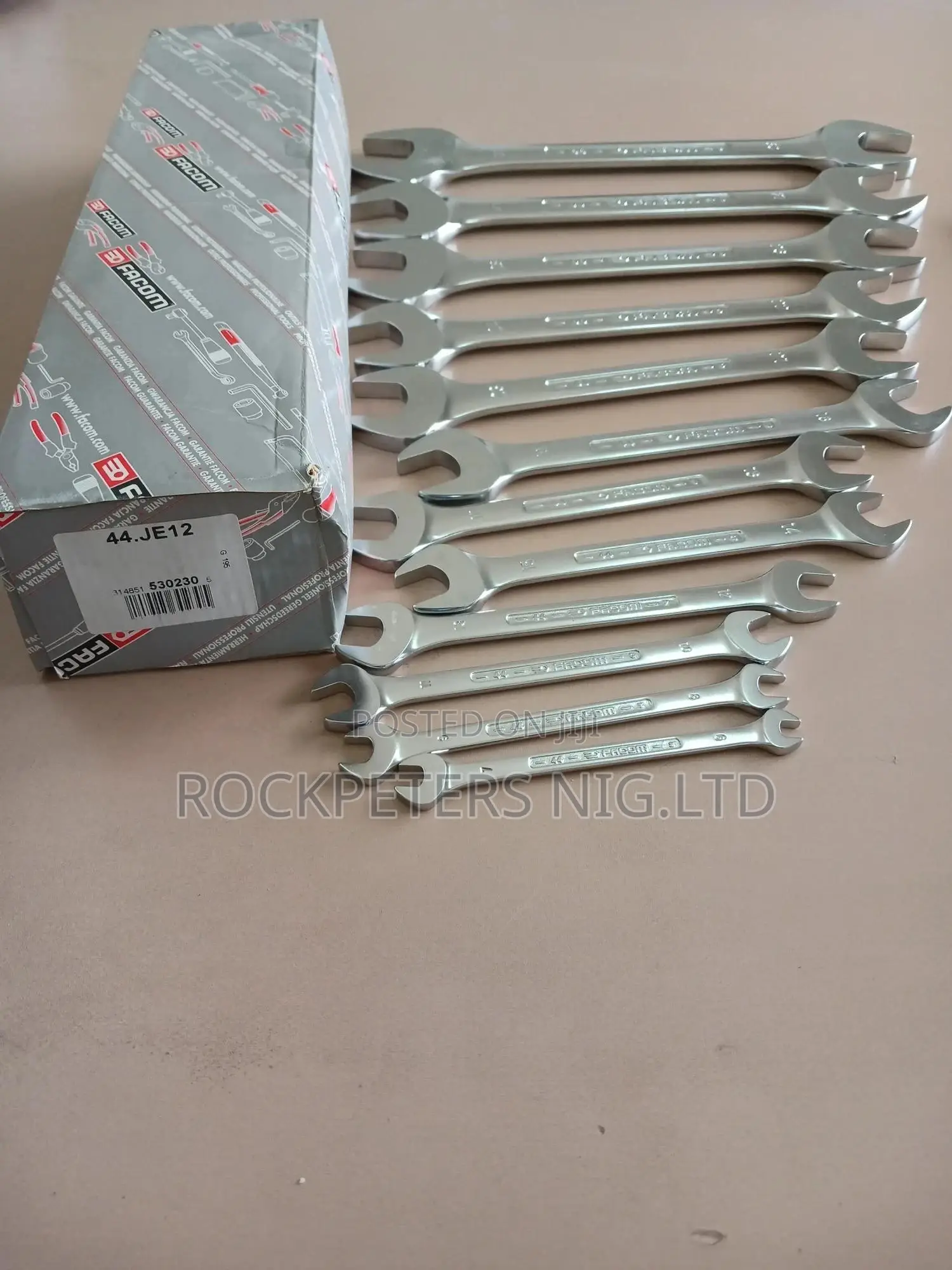 FACOM 44.JE12 Metric Open End Spanner Set 6-32mm